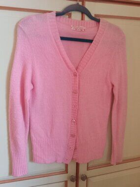 Vintage 1960 pink sweater pinup